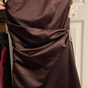 David’s Bridal Truffle ball gown